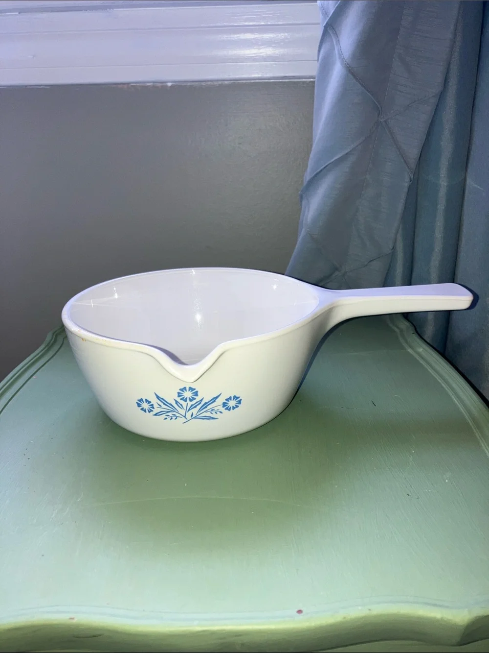 Vintage Corningware cornflower blue set 2 handled saucepans P81B P89B